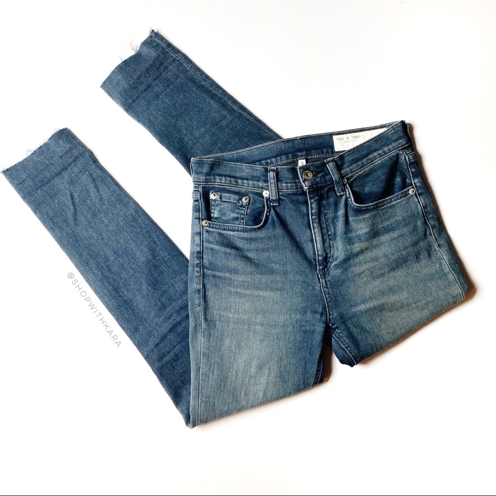 Rag & Bone Alec High Rise Ankle Skinny Jeans 25